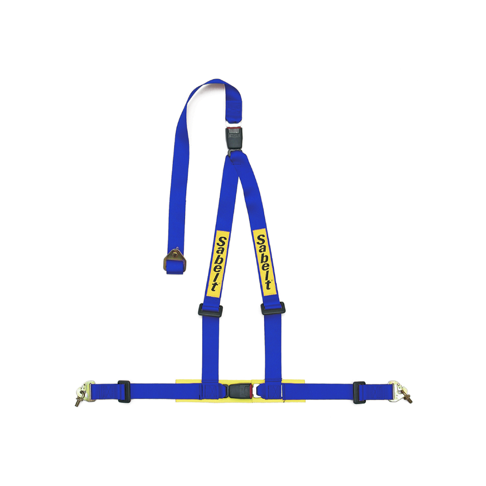 CLUBMAN SALOON 3-POINT, FULL 2″, BOLT-ON SHOULDER, SNAP HOOK LAPS