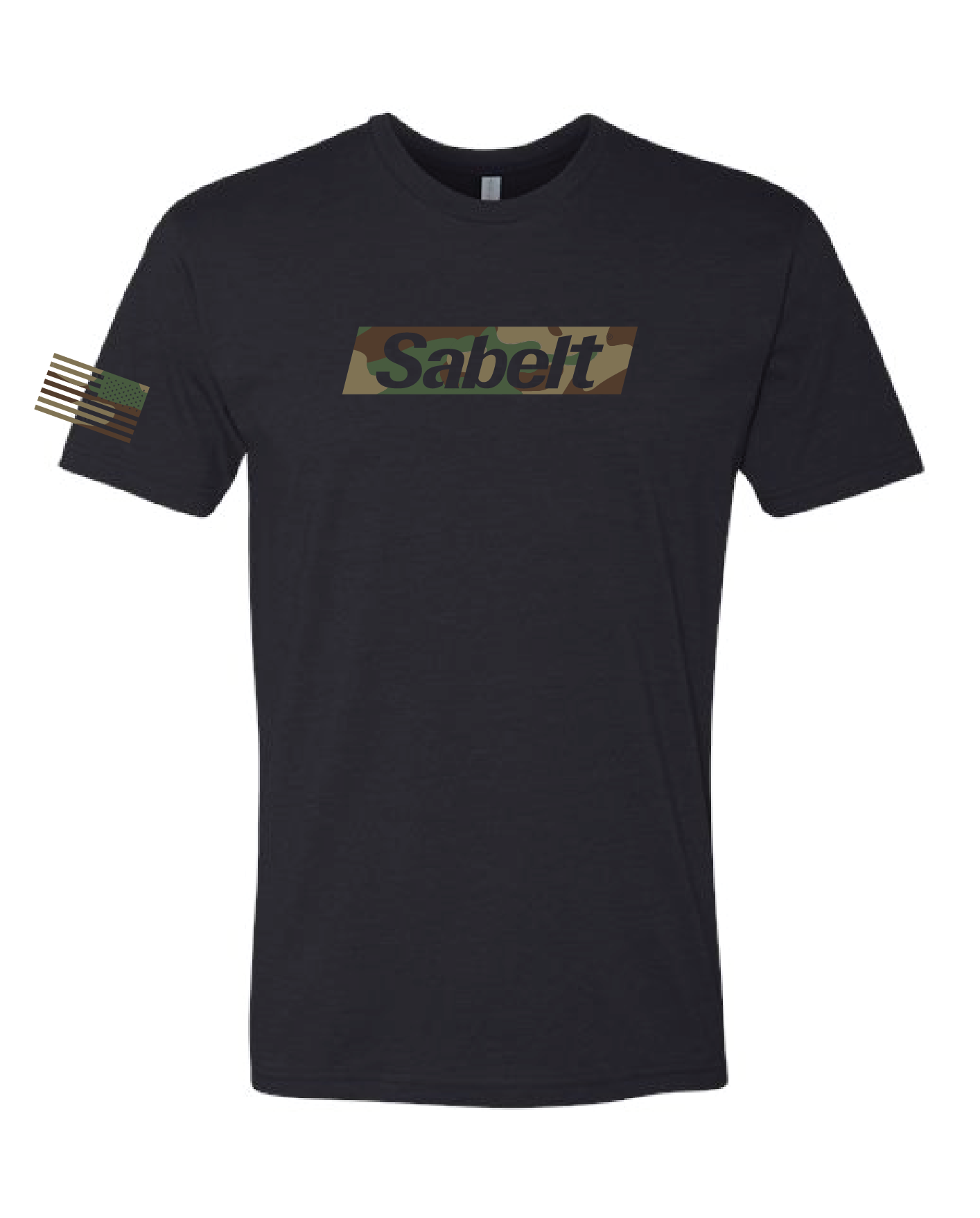 Sabelt America Logo Tee, Black and Camo