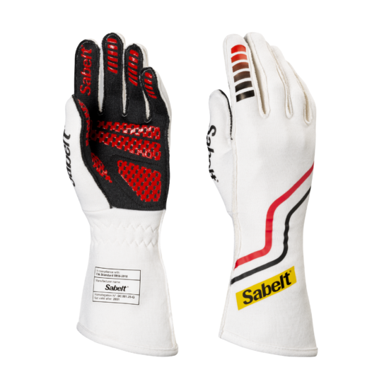 Sabelt Racing FG-150 Z1219 FIA Fireproof Stage Race Rally Drivers Nomex Gloves 